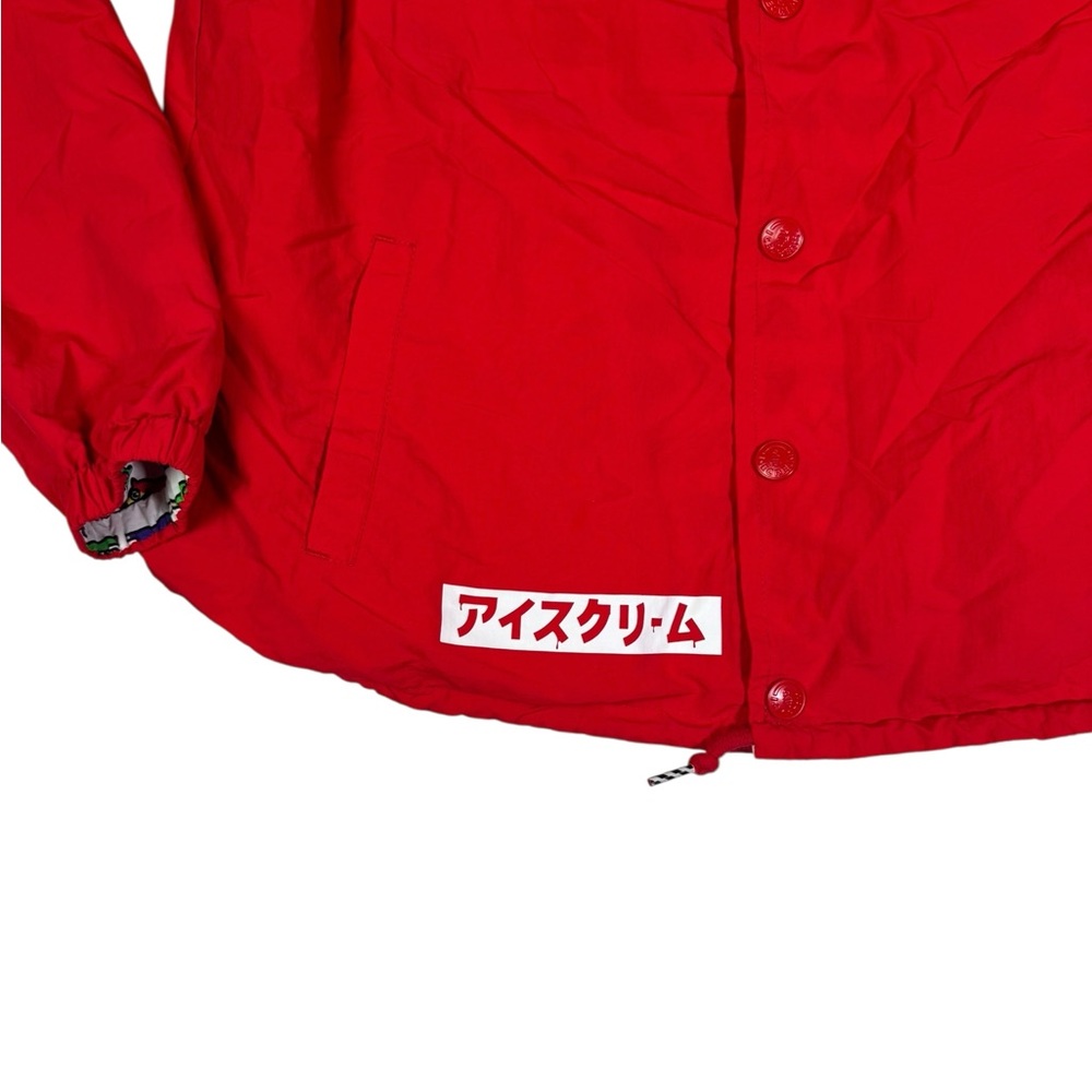 Icecream‎ BBC Red Coach Jacket Medium Cat Print Lining - Picture 4 of 11